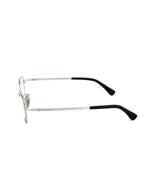 Max Mara White Oval Frame Glasses