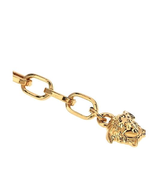 Versace Metallic Greca Braided Bracelet for men