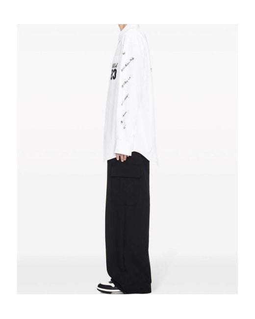 Off-White c/o Virgil Abloh White Buttoned Long-Sleeved Shirt for men