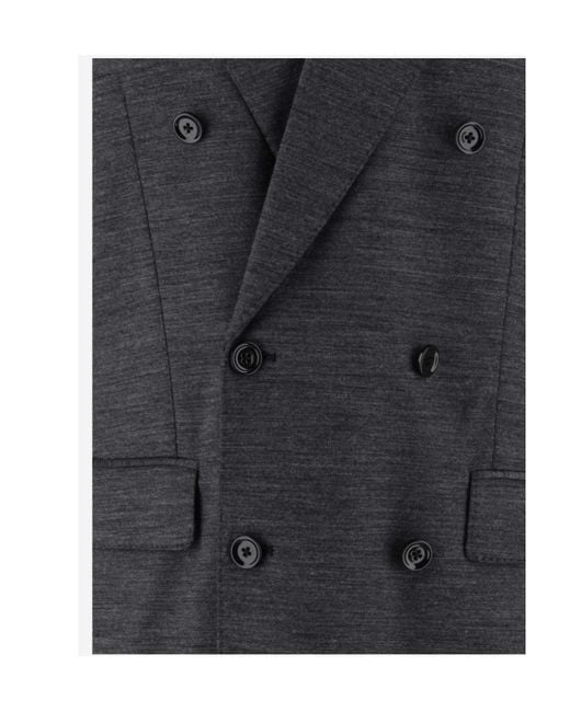 Dolce & Gabbana Blue Double-Breasted Jacket for men