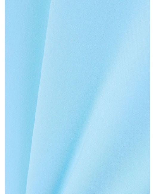 Oscar de la Renta Blue Hanging Stretch Dress
