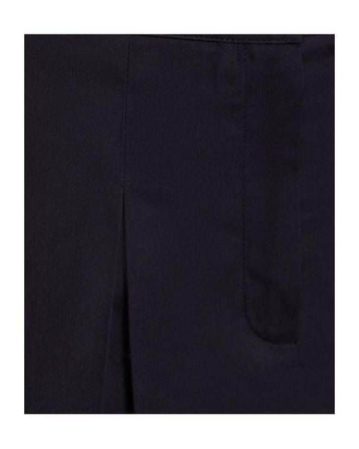 Sporty & Rich Black Serif Logo Double Pleated Skirt