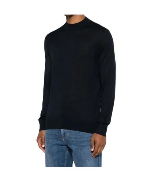 Brunello Cucinelli Blue Long-Sleeve Sweater for men