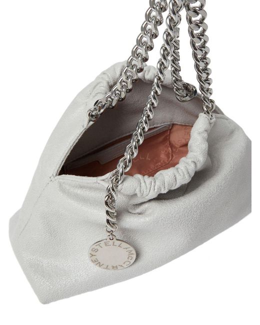 Stella McCartney Gray Falabella Mini Drawstring Bag