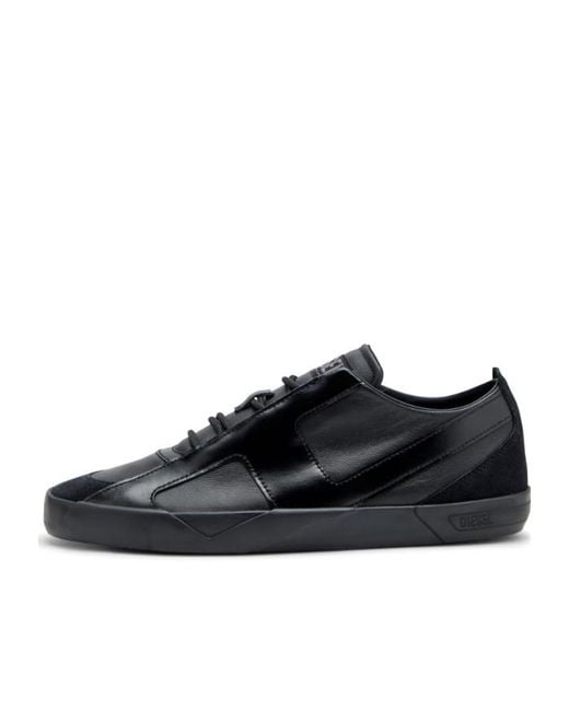 DIESEL Black S-Slante-D-Sneakers for men