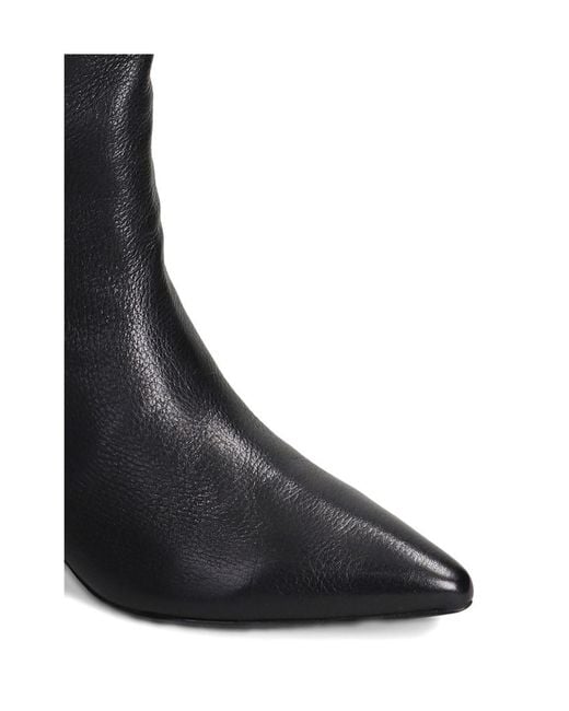 Ash Black Pointed-Toe Boots