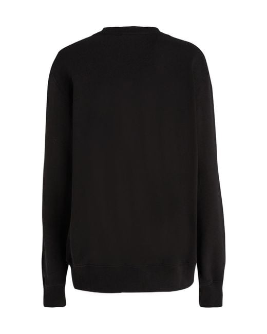 Ih Nom Uh Nit Black Logo Printed Crewneck Sweatshirt