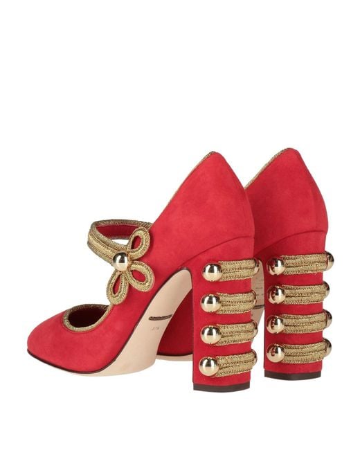 Dolce & Gabbana Red Solid Color Courts