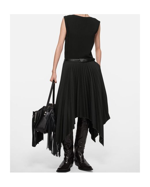 Acne Black Pleated Dress