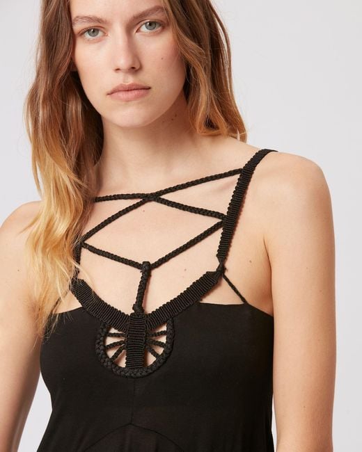 Isabel Marant Black Diana Sleeveless Dress