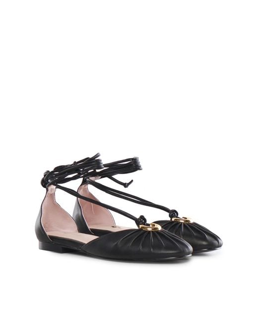 Coccinelle Multicolor Pleated Flat Shoes