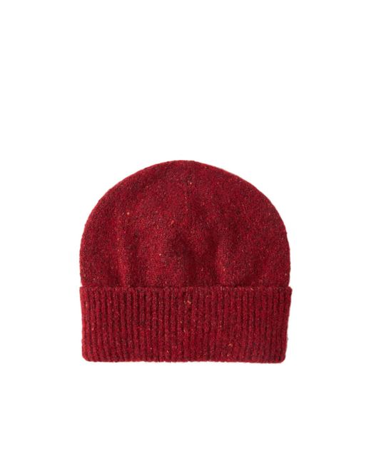 Brunello Cucinelli Red Knitted Beanie for men