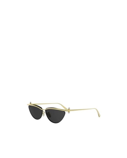 Dior White Frameless Sunglasses