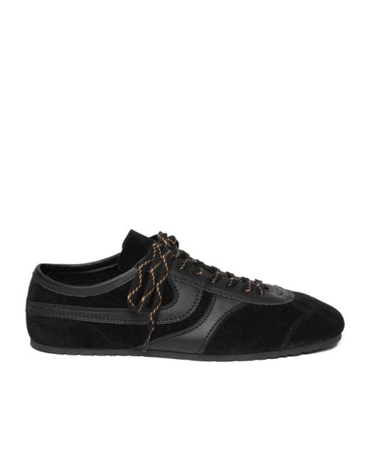 Dries Van Noten Black Lace-Up Low-Top Casual Shoes for men