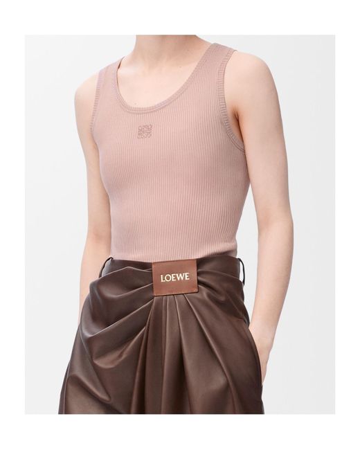 Loewe Pink Anagram Sleeveless Tank Top