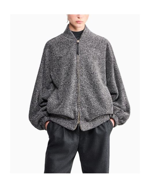 Giorgio Armani Gray Long-Sleeve Jacket