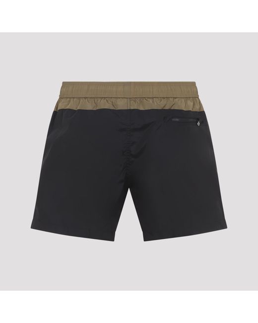 Moncler Gray Sea Color-Block Swim Shorts for men