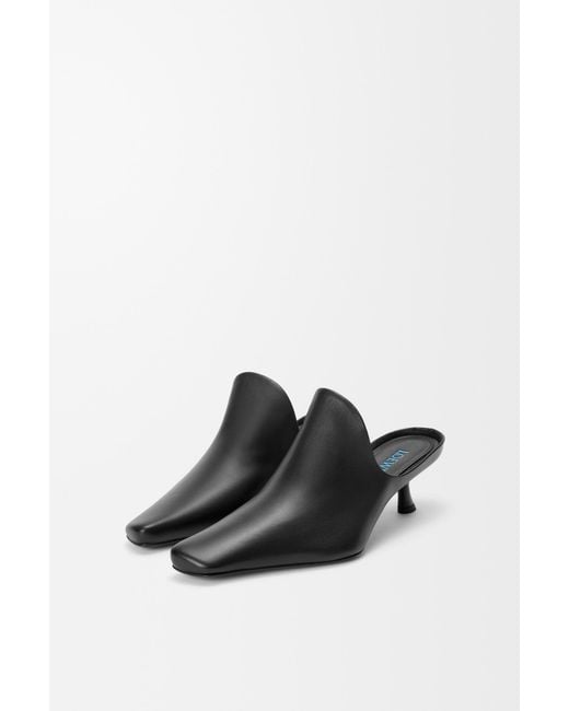 Loewe Black Pointed-Heel Mules