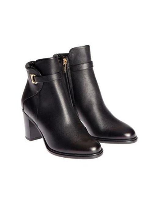 Ferragamo Black Logo High-Heeled Boots