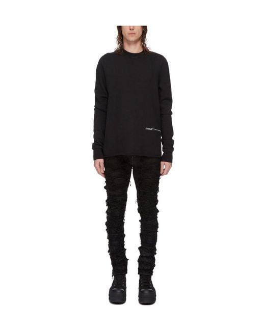Rick Owens Black Luxor Detroit Low-Rise Skinny Jeans for men