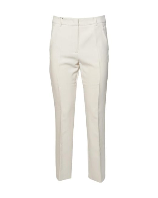 Weekend by Maxmara White Casual Pants With Belt Loops