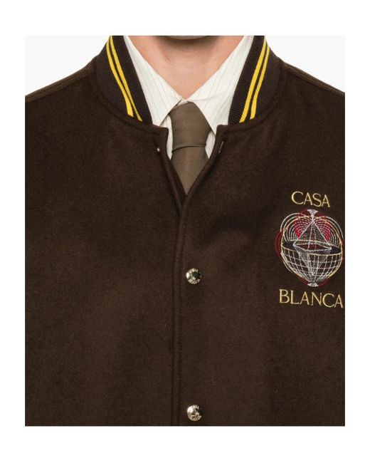 Casablanca Brown Long-Sleeve Casual Jacket for men