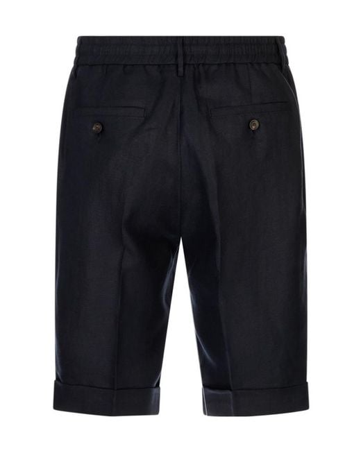 Peserico Blue Drawstring Shorts for men