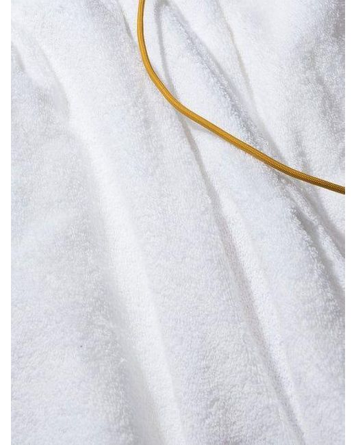 Rhude White Rude Towel Shorts for men