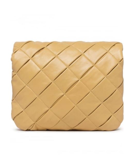 Loewe Metallic Puffer Goya Woven Shoulder Bag