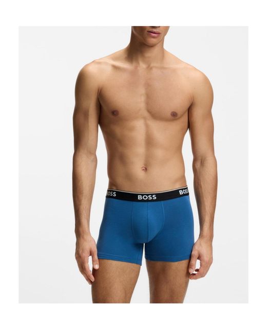 Boss Blue Boxer Briefs for men