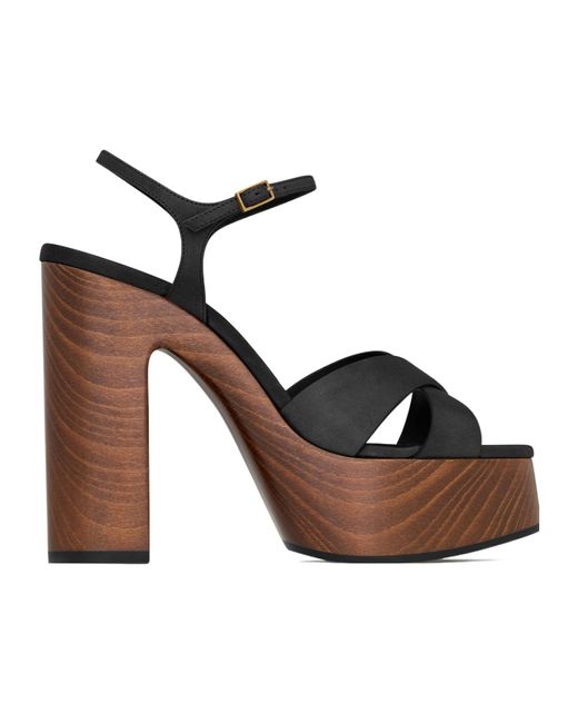 Saint Laurent Multicolor Bianca Platform Sandals