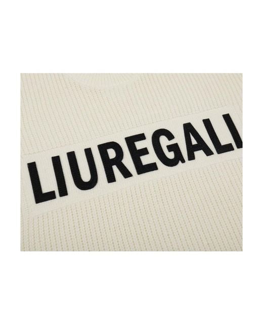 LIU REGALI White Long-Sleeved Sweater for men