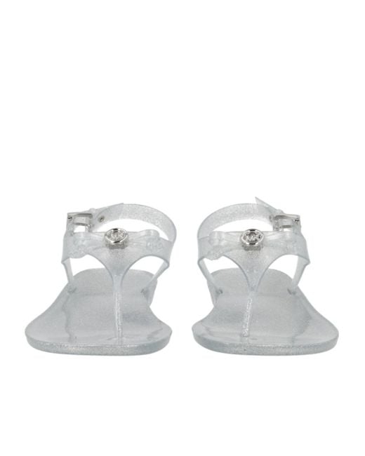 MICHAEL Michael Kors White Logo-Detail Sandals