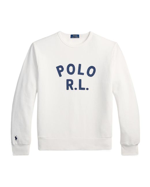 Polo Ralph Lauren White Simple And Comfortable Polo Hoodie for men