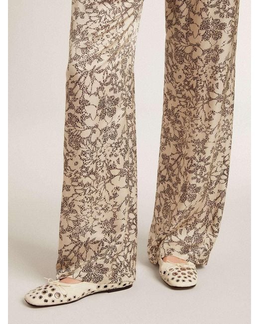 Golden Goose Deluxe Brand Natural Eyelets Detailed Flat Shoes