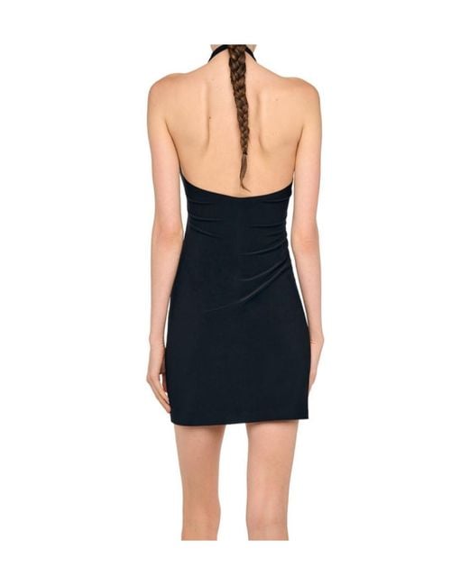 Norma Kamali Blue Sleeveless Mini Dress