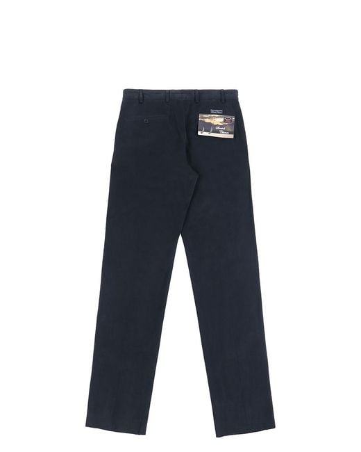 Paul & Shark Blue Straight Casual Pants for men