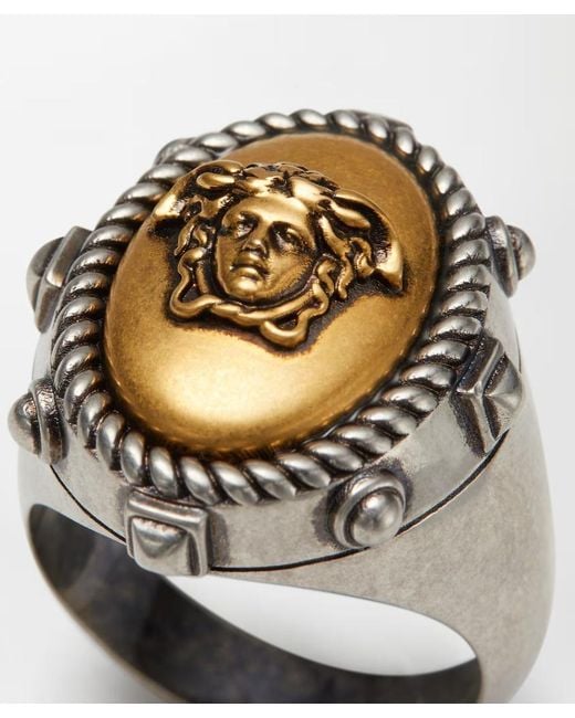 Versace Metallic Tivoli Ring
