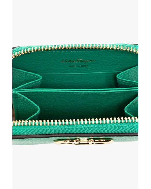 Ferragamo Green Logo Wallet
