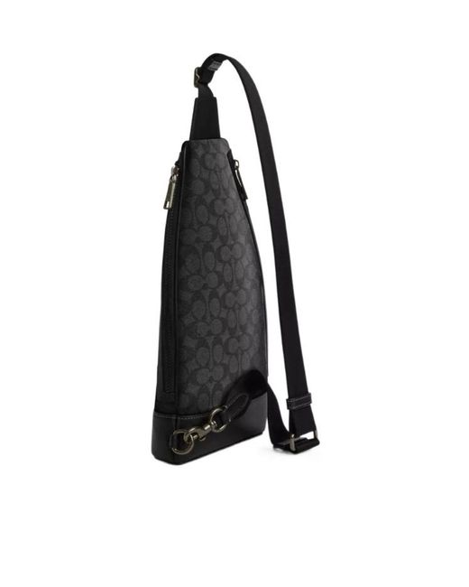 COACH Black Dominic Sling Pack for men