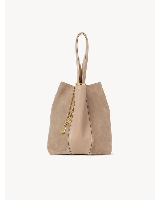 Chloé Natural Chloé Spin Tote Bag