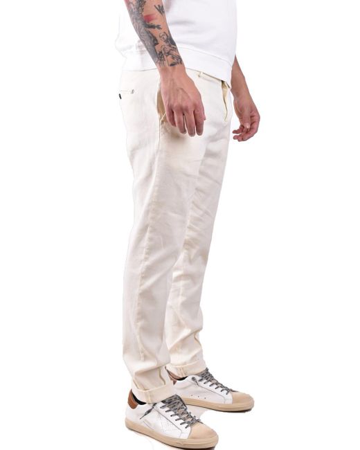 Dondup Natural Belt-Lined Casual Pants for men