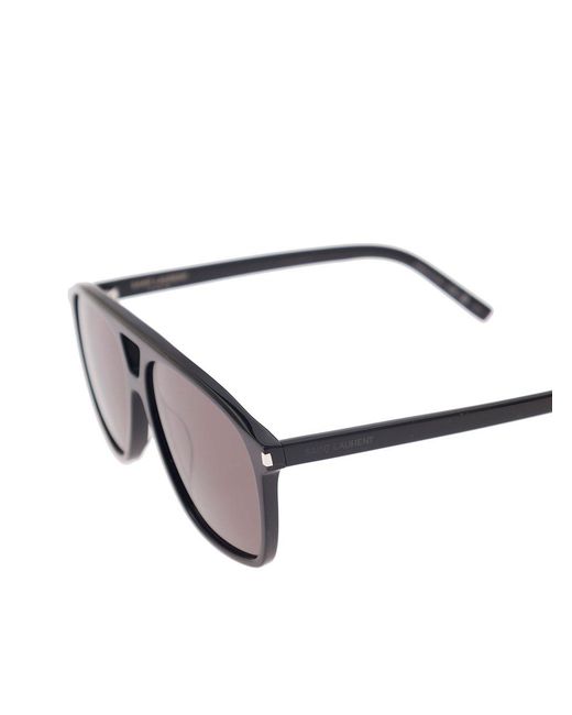 Saint Laurent Metallic Eyewear Aviator Sunglasses for men