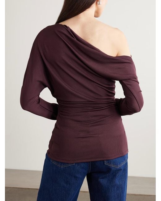 TOVE Purple Blake Draped Top
