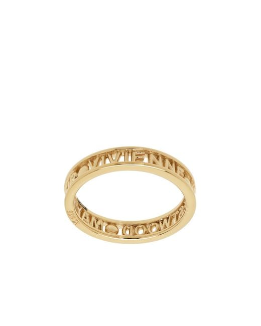 Vivienne Westwood Metallic Westminster Ring for men