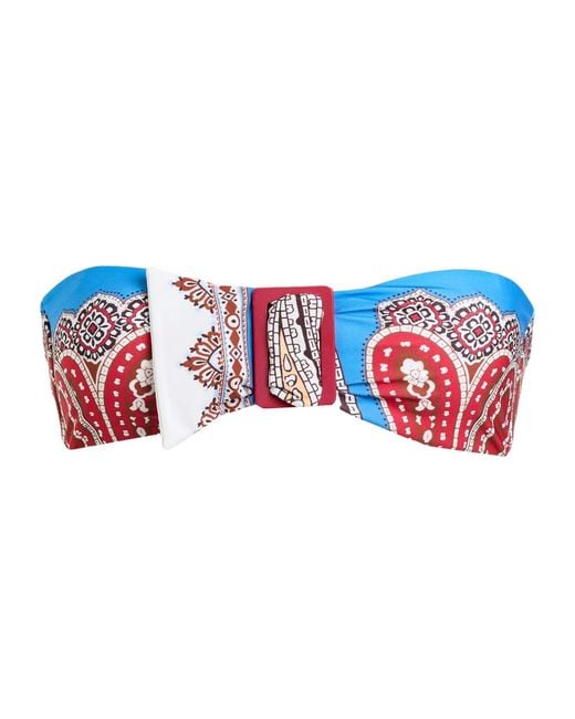 Farm Rio Red Strapless Bikini Top