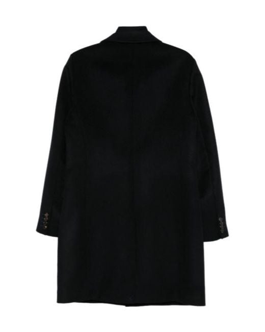 Moorer Black Single-Breasted Insulated Coat for men