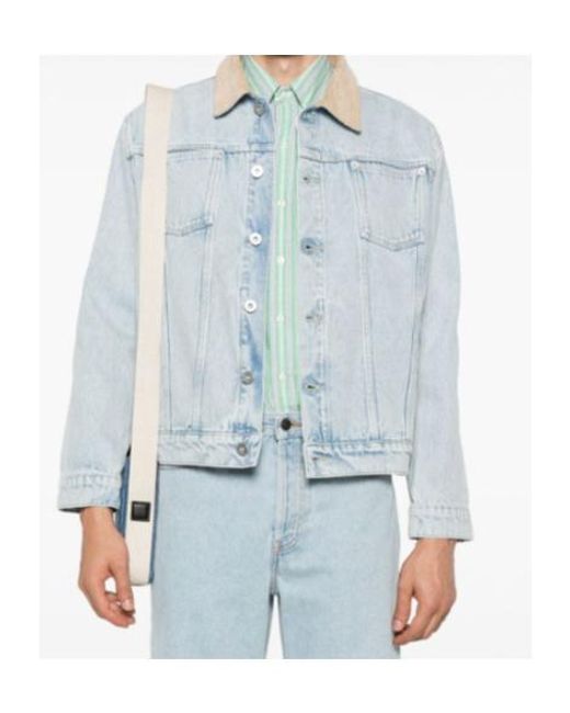 Drole de Monsieur Blue Long-Sleeved Denim Jacket for men