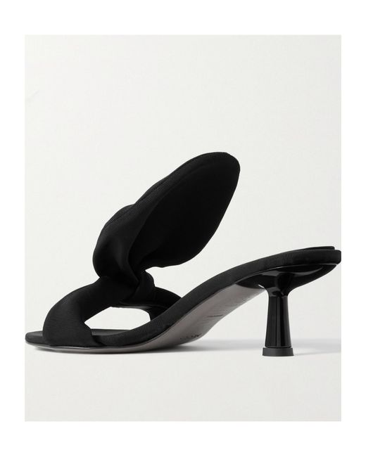 Neous Black Bow Detail Sandals
