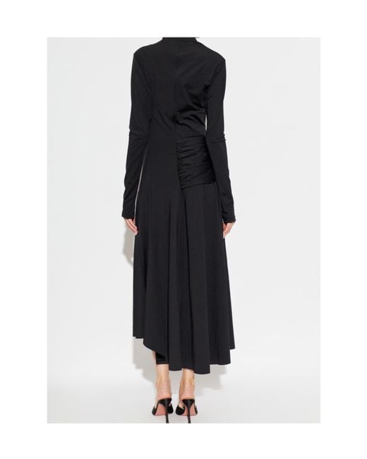 Victoria Beckham Black Long-Sleeved Dress